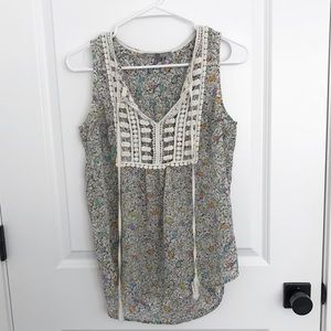 Daniel Rainn Multicolored Bird Blouse